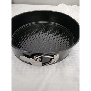 Black Nonstick Springform Pan Round Cake Pan with Honeycomb Base 9 Inch Bakeware
